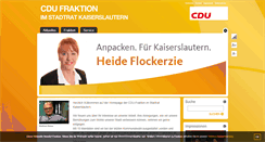Desktop Screenshot of cdu-fraktion-kaiserslautern.de