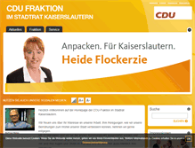 Tablet Screenshot of cdu-fraktion-kaiserslautern.de